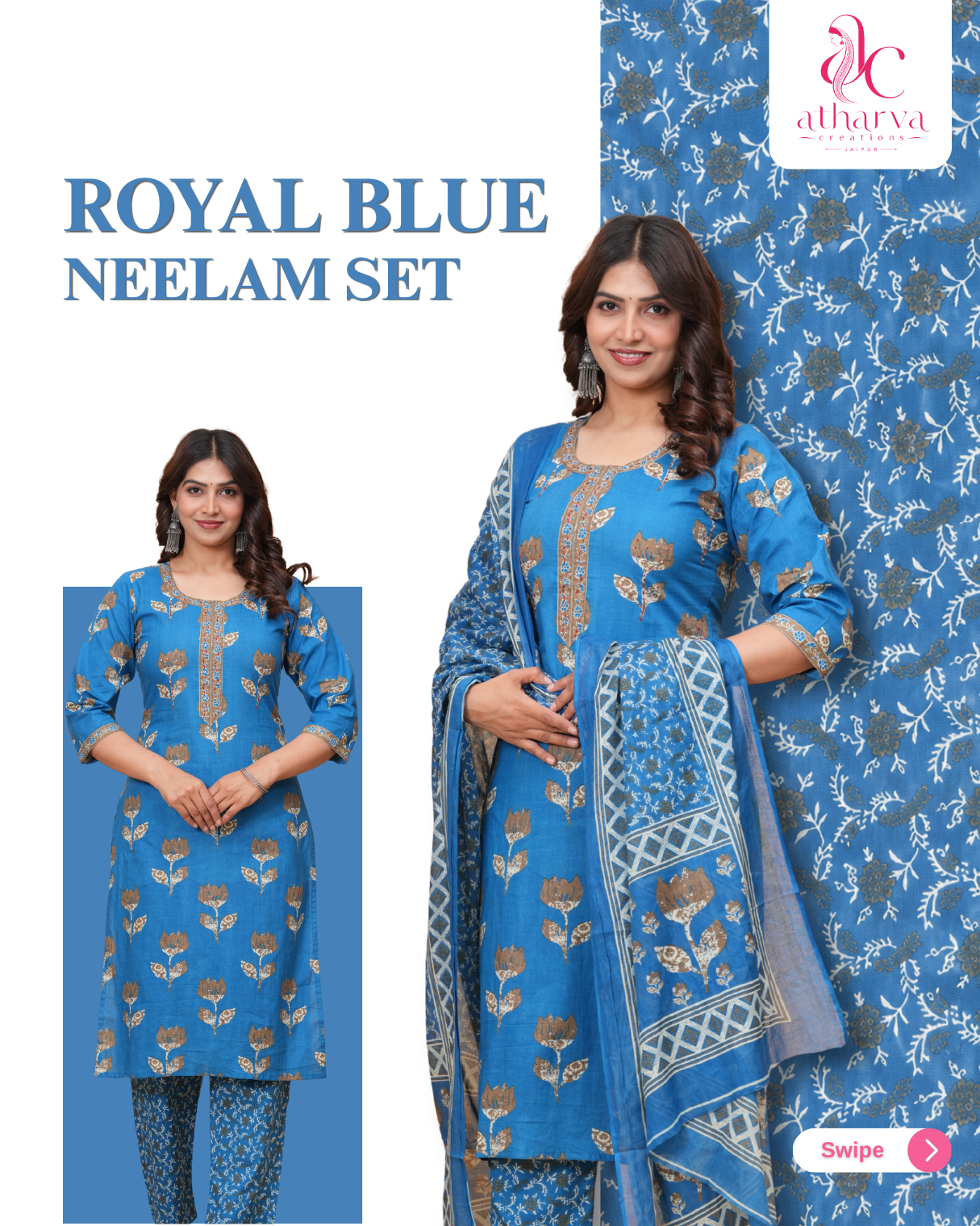 Royal Blue Neelam Set