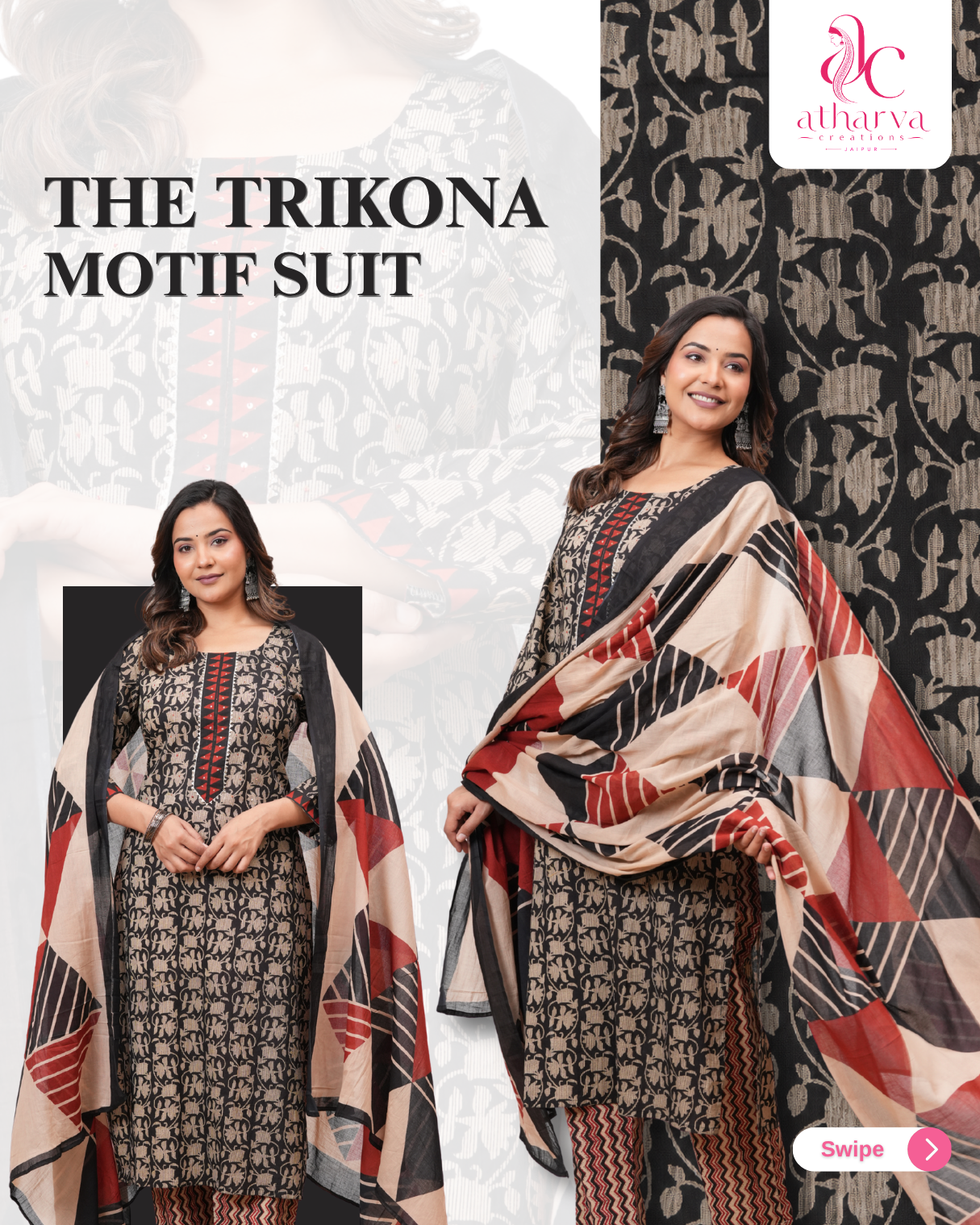 The Trikona Motif Suit Set