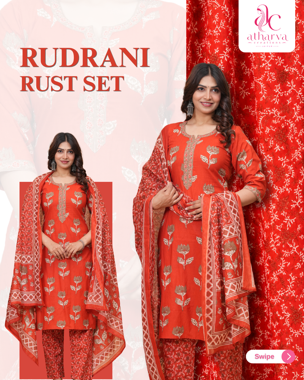 Rudrani Rust Set