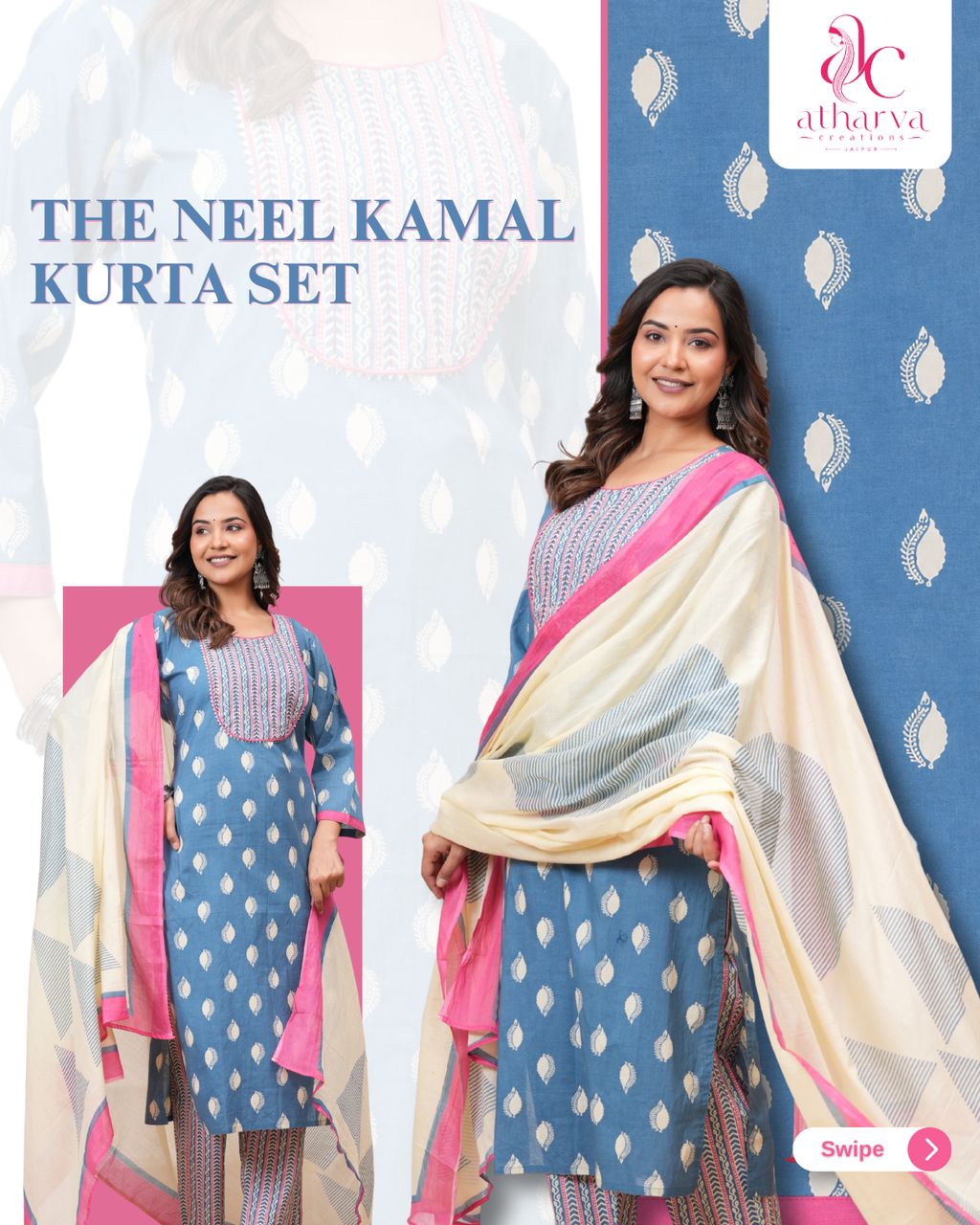 The Neel Kamal Kurta Set