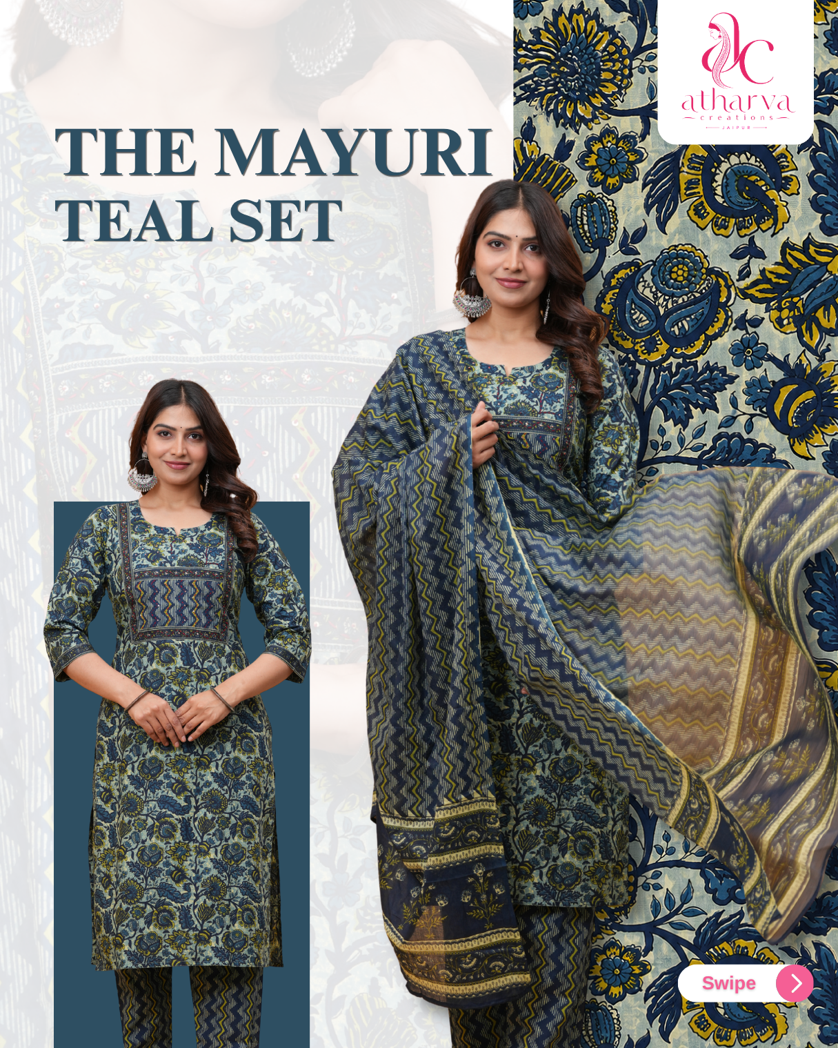 The Mayuri Teal Set