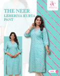 Women's Neer Leheriya Printed Kurta Pant Set