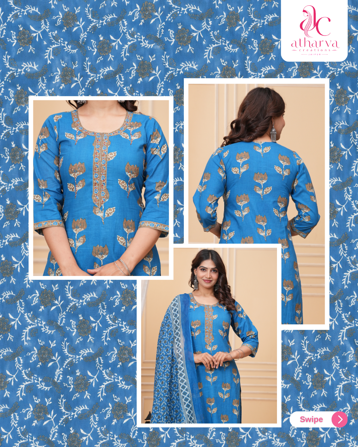 Royal Blue Neelam Set