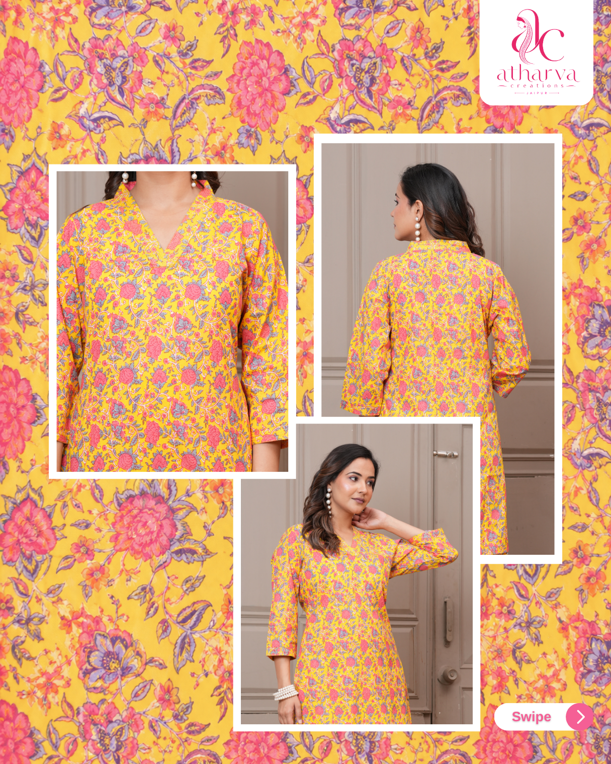 Women's Surya Bloom Floral Printed Co-Ord Set