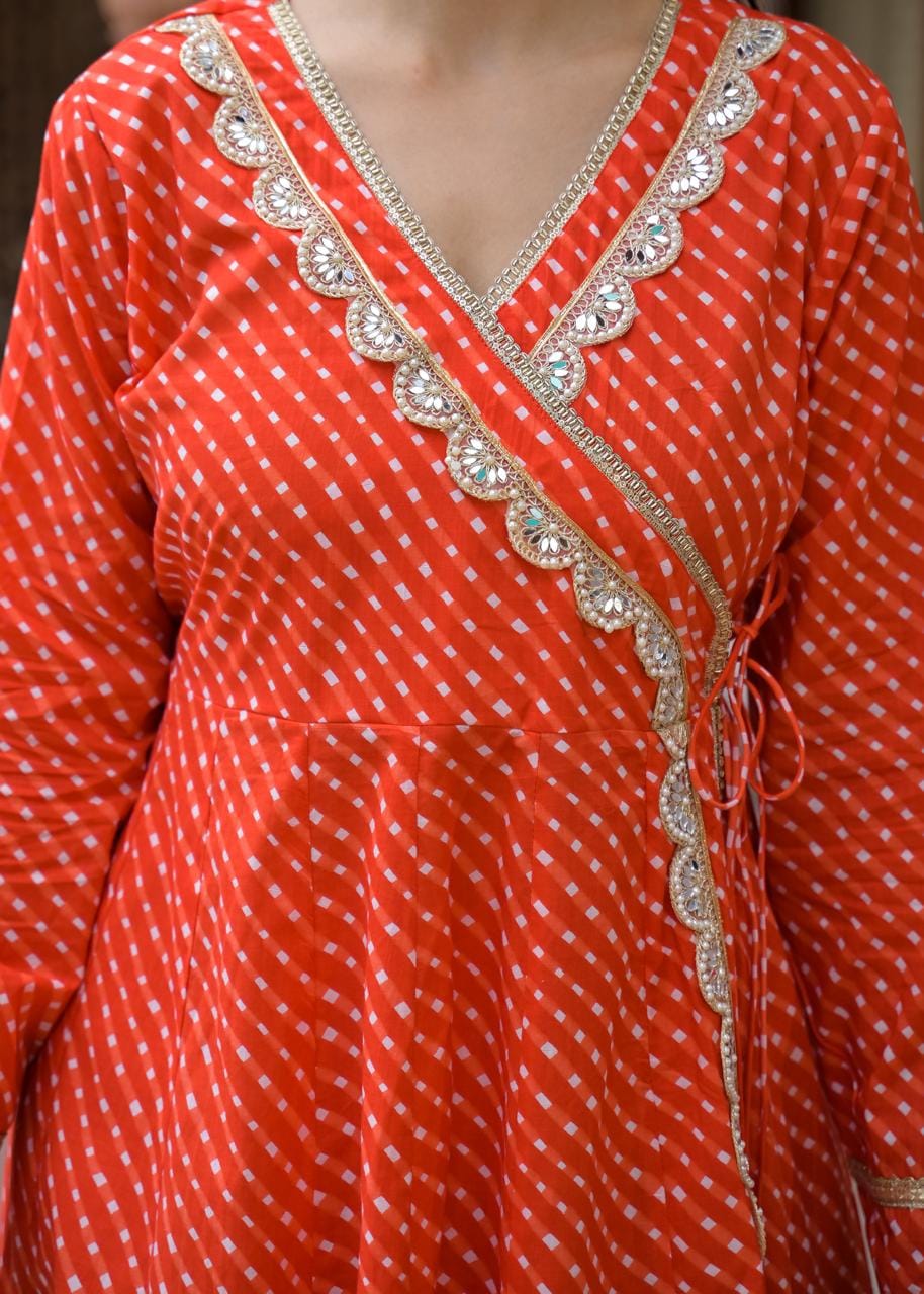 Printed Straight Kurta Set with Matching Pants & Dupatta