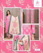 The Gulabi Pallav Kurta Pant Set