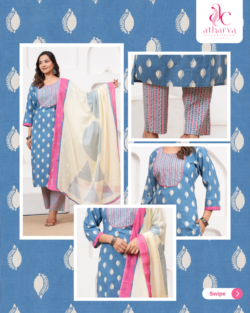 The Neel Kamal Kurta Set