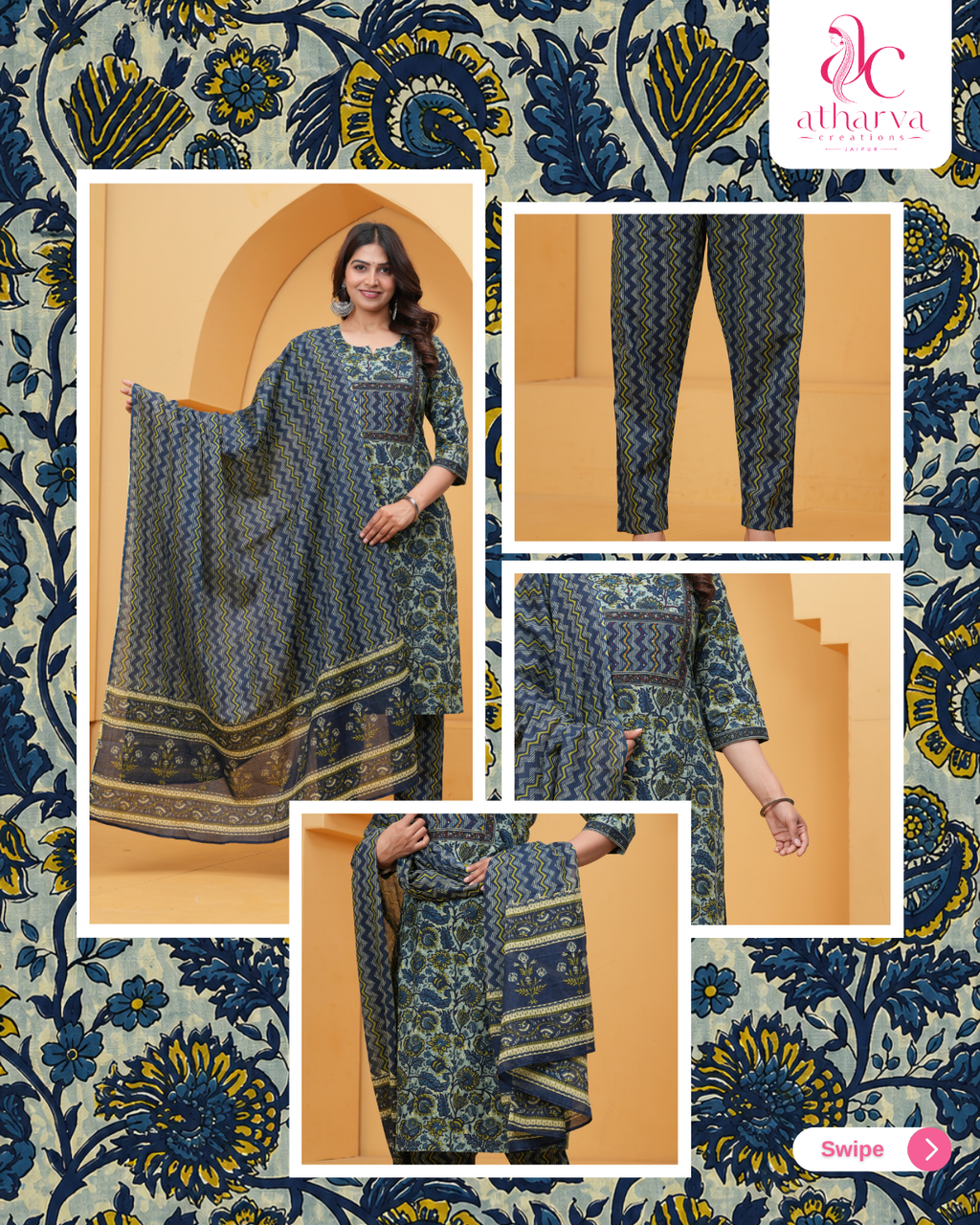 The Mayuri Teal Set