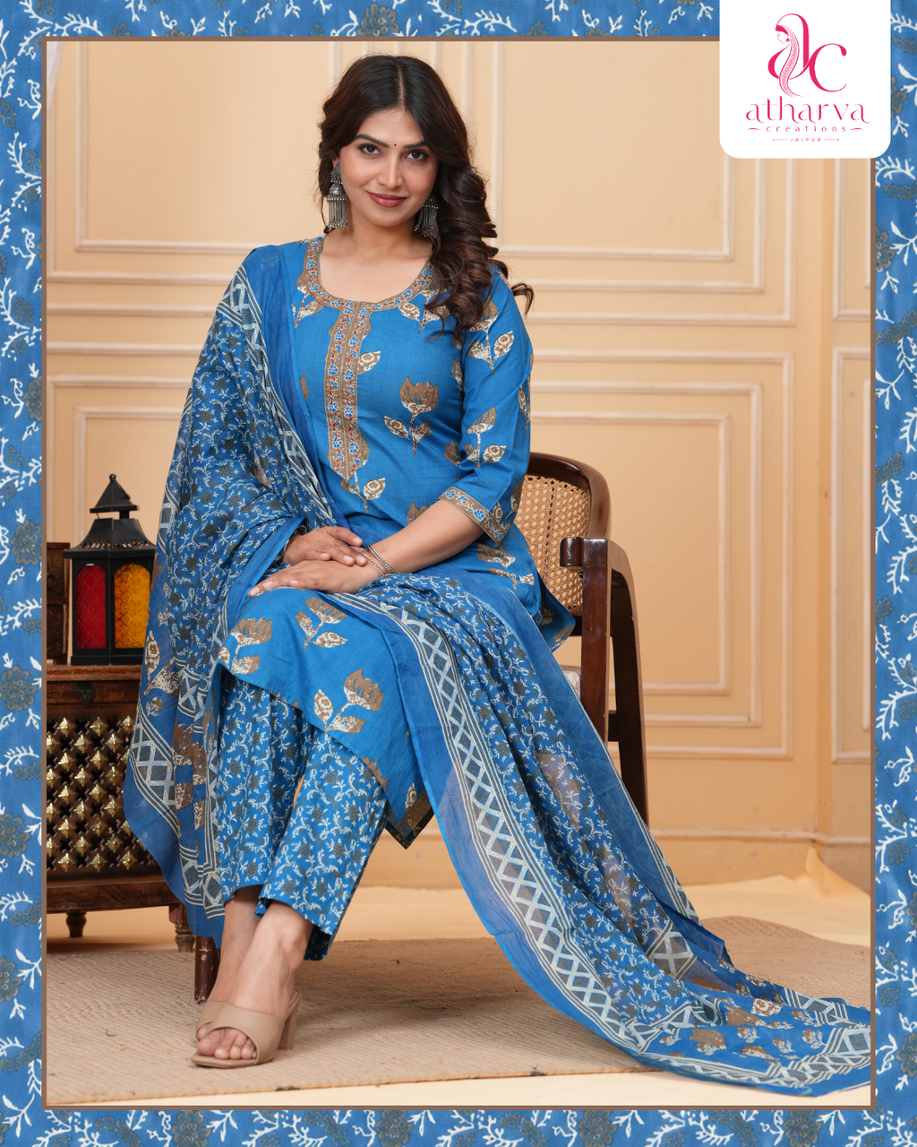 Royal Blue Neelam Set