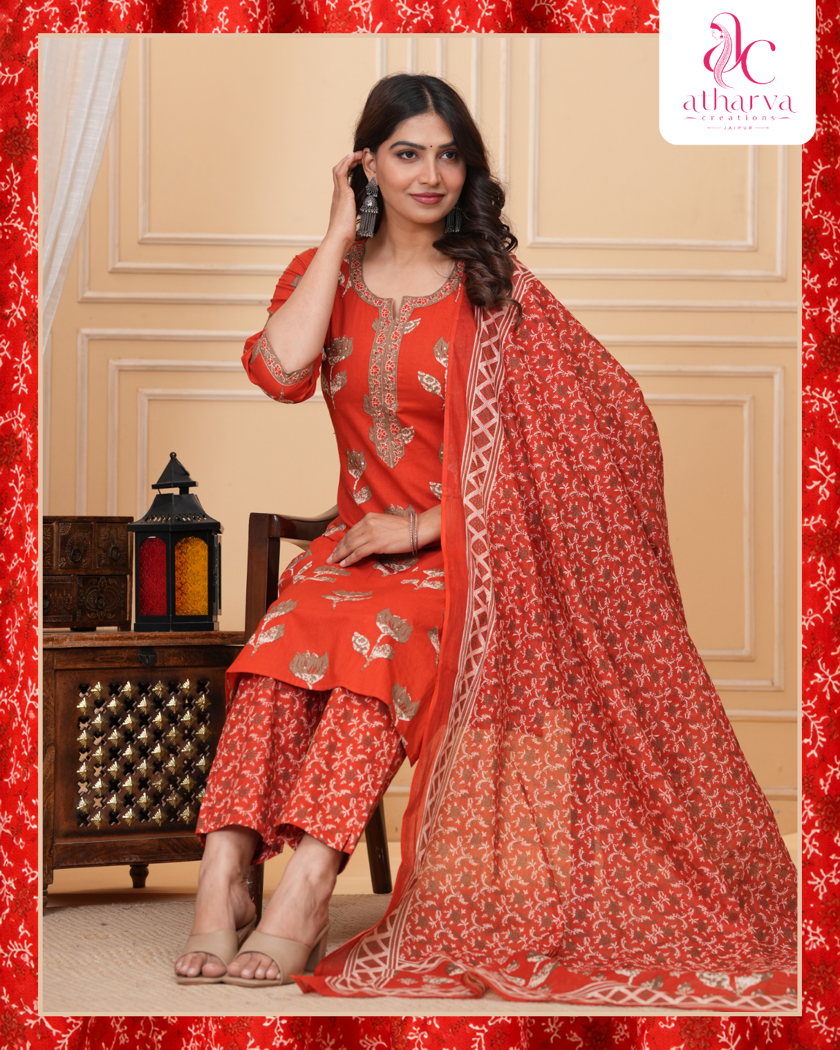 Rudrani Rust Set