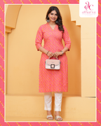 The Rani Leheriya Kurta Pant Set
