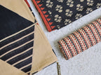 Black and Beige Printed Cotton 3-Piece Unstitched Dress Material AJ102