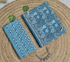 Blue Paisley Cotton Unstitched 3-Piece Dress Material AJ_121