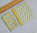 Paisley Print Cotton 3-Piece Unstitched - Mustard Yellow AJ_141