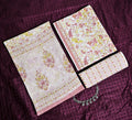 Floral Print Cotton 3-Piece Unstitched - Dusty Pink AJ_148