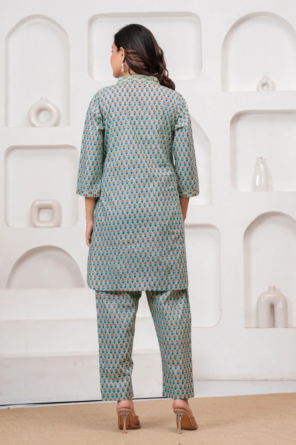 Jaipuri Buti Print Cotton Co-ord Set for Women