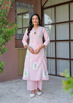 Embroidered Straight Kurta Set with Pant & Dupatta