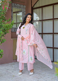 Embroidered Straight Kurta Set with Pant & Dupatta