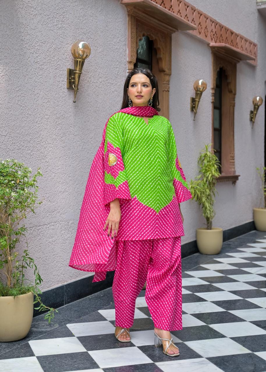 Lahriya Farshi Cotton Suit Set