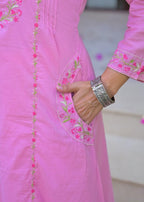 Embroidered Straight Kurta Set with Pant & Dupatta