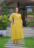 Embroidered Straight Kurta Set with Pant & Dupatta